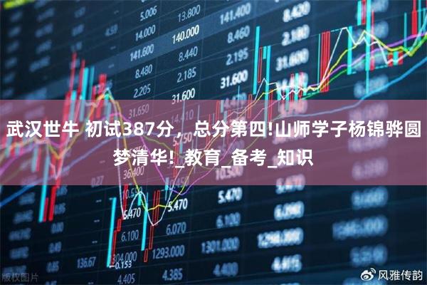 武汉世牛 初试387分，总分第四!山师学子杨锦骅圆梦清华!_教育_备考_知识