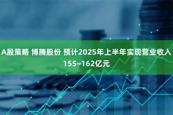 A股策略 博腾股份 预计2025年上半年实现营业收入155~162亿元